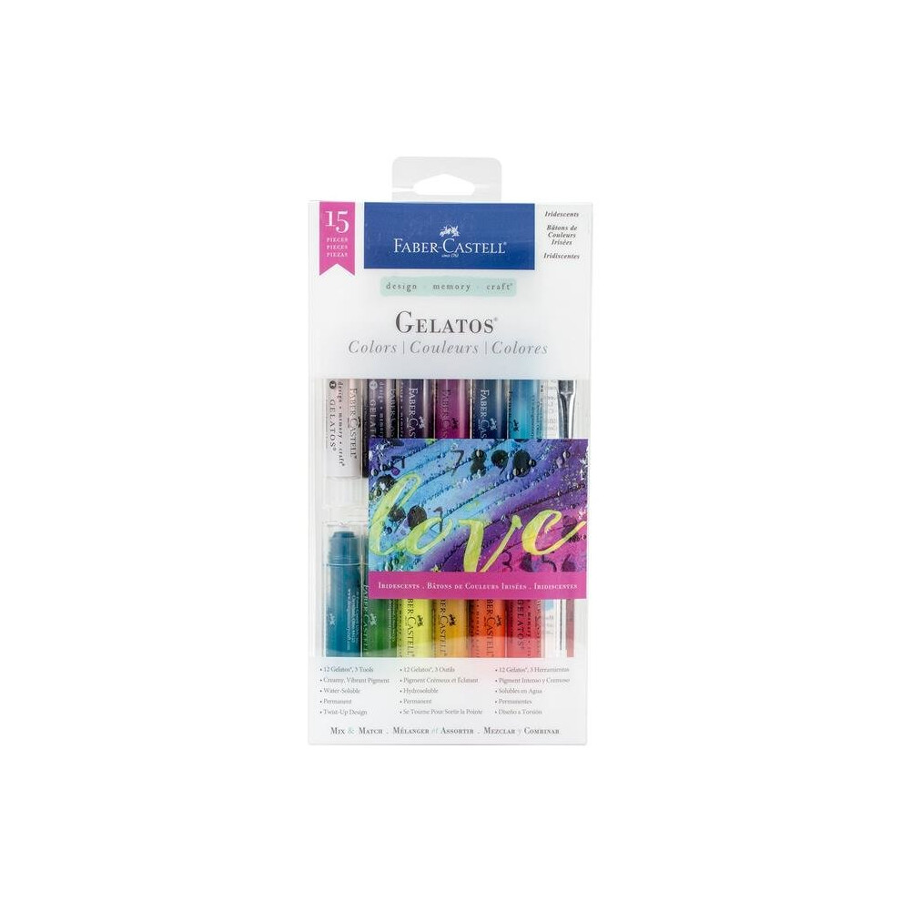 Faber-Castell FC770175 Gelatos Colors Kit - Iridescents