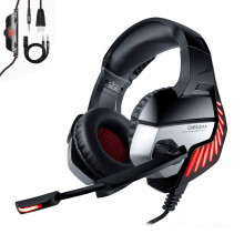 Gaming headset for Xbox One PS4 PC Mac,USB Headphones with Mic LED