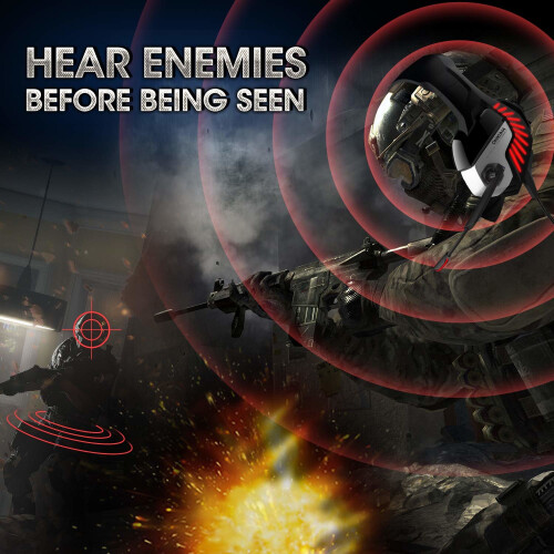 Gaming headset for Xbox One PS4 PC Mac,USB Headphones with Mic LED 1