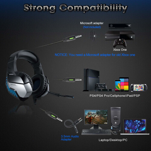 PS4 Gaming headset, for Xbox One PC  Nintendo Switch Games Laptop Mac 2