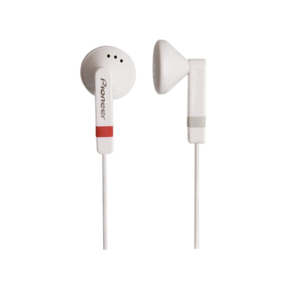 Pioneer SE-CE521-H Fully Enclosed Dynamic Inner-Ear Headphones - White