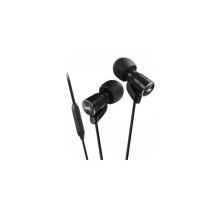JVC Micro HD Inner Ear Headphones with Mic, Remote Smart Switch - Black