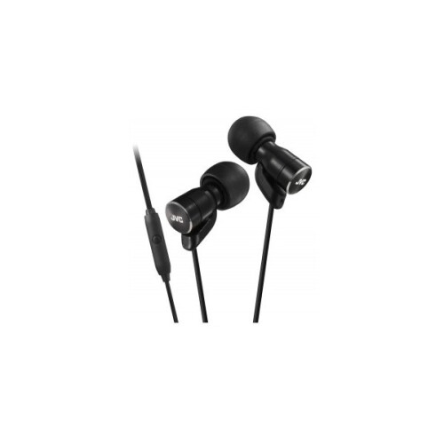 JVC JVC Micro HD Inner Ear Headphones with Mic, Remote Smart Switch - Black