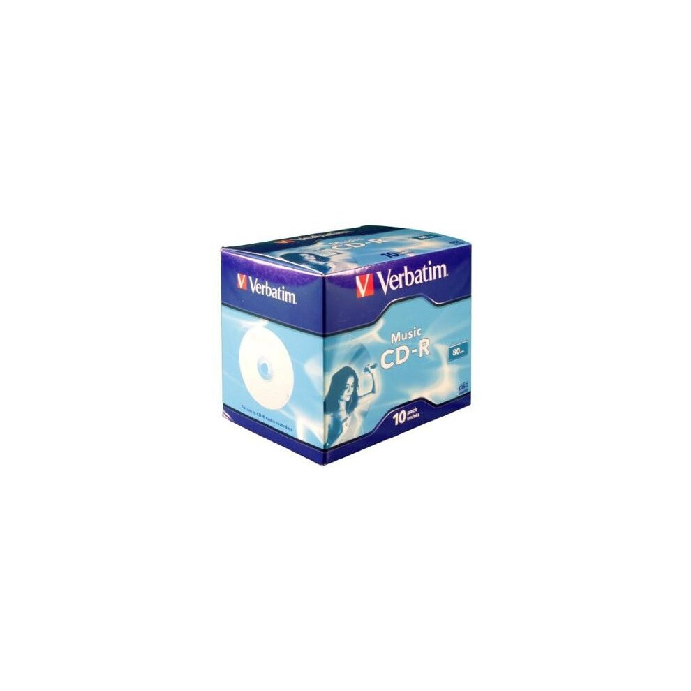 Verbatim Music CD-R for Audio 80min 10 Pack, 43365 (10 Pack)