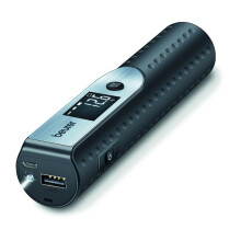 Beurer 3 in 1, Power Bank Torch Luggage Scale, 16 cm, Black