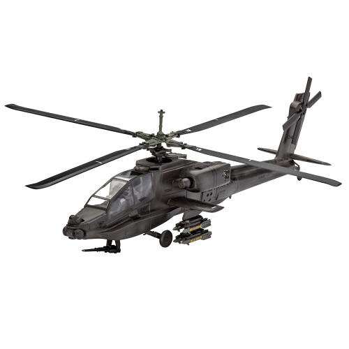 Revell Revell AH-64A Apache Plastic Model Kit 1:100 Scale 1