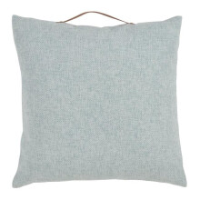 Saro Lifestyle 2087.A18S Handle Design Chenille Throw Pillow, Aqua