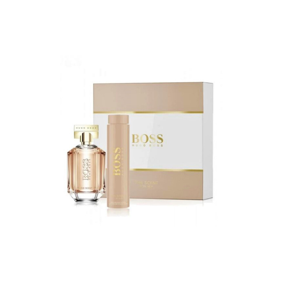 Hugo Boss The Scent Eau de Parfum Women's Gift Set Spray (100ml) with Body Lotion