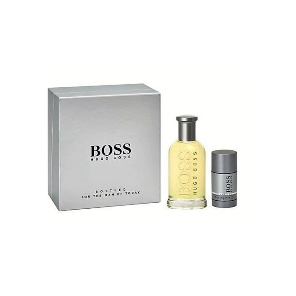 Hugo Boss Bottled Eau de Toilette Men's Aftershave Gift Set Spray (200ml) with Deodorant Stick