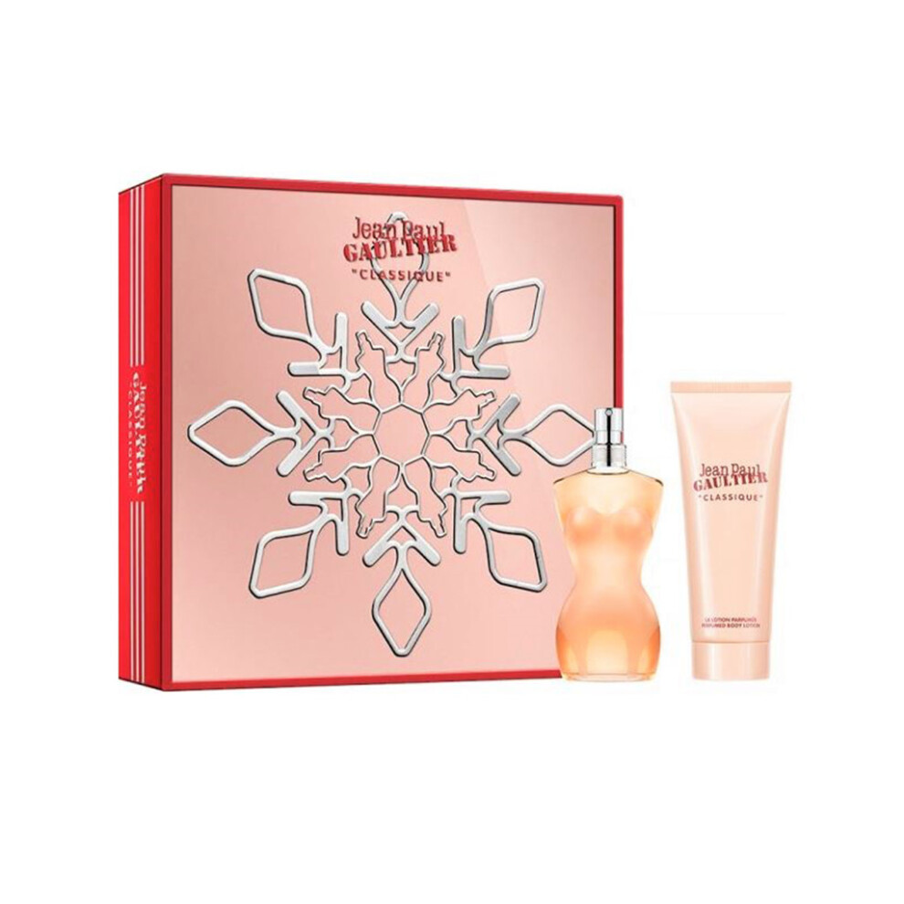JPG Classique Eau de Toilette Women's Perfume Gift Set Spray (50ml) with Body Lotion