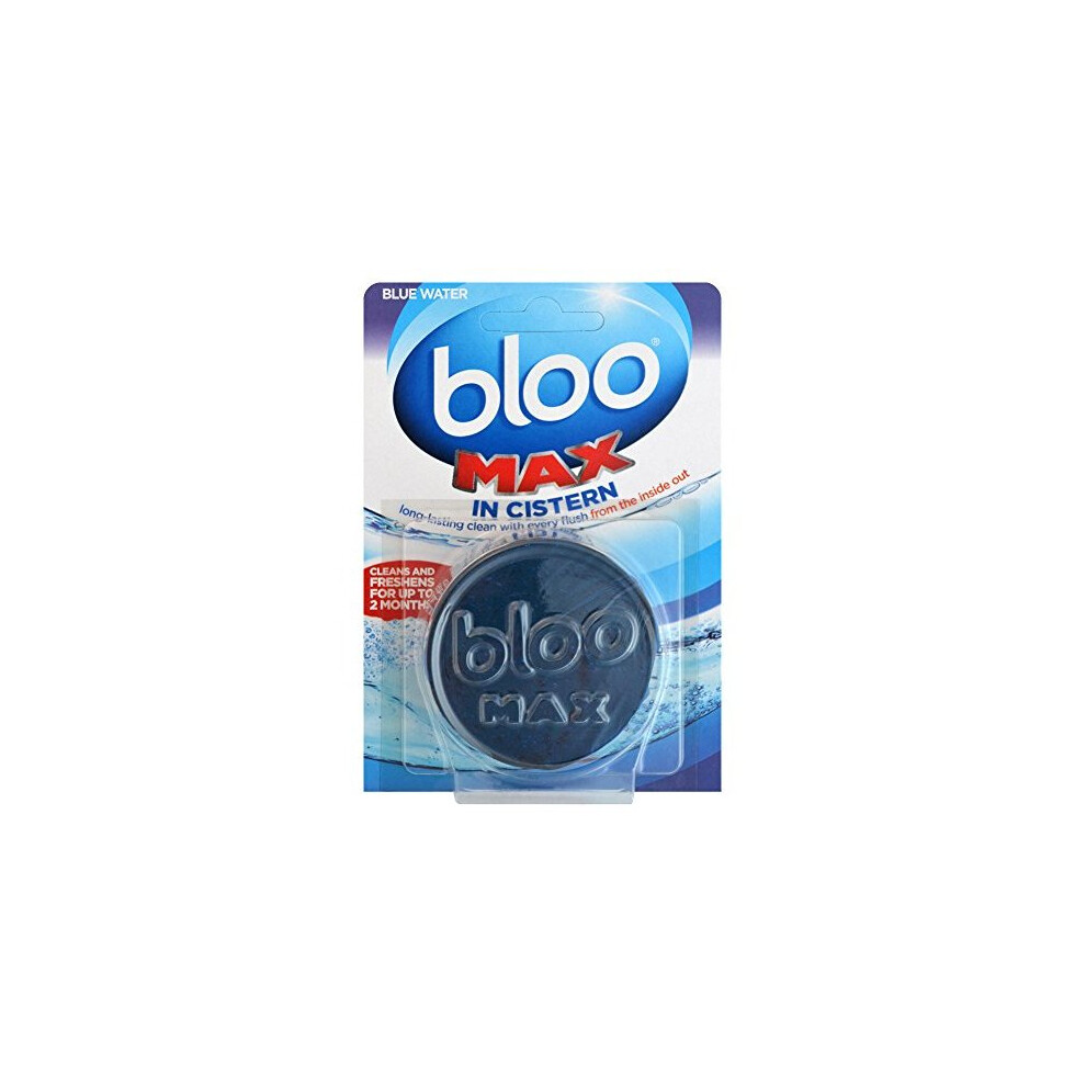 Bloo In Cistern Max Blue Water Block Hygiene Cleaner Scale Action Toilet Cistern