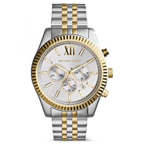 Michael Kors Reloj Cronógrafo Hombre Dos Tonos Acero Inoxidable