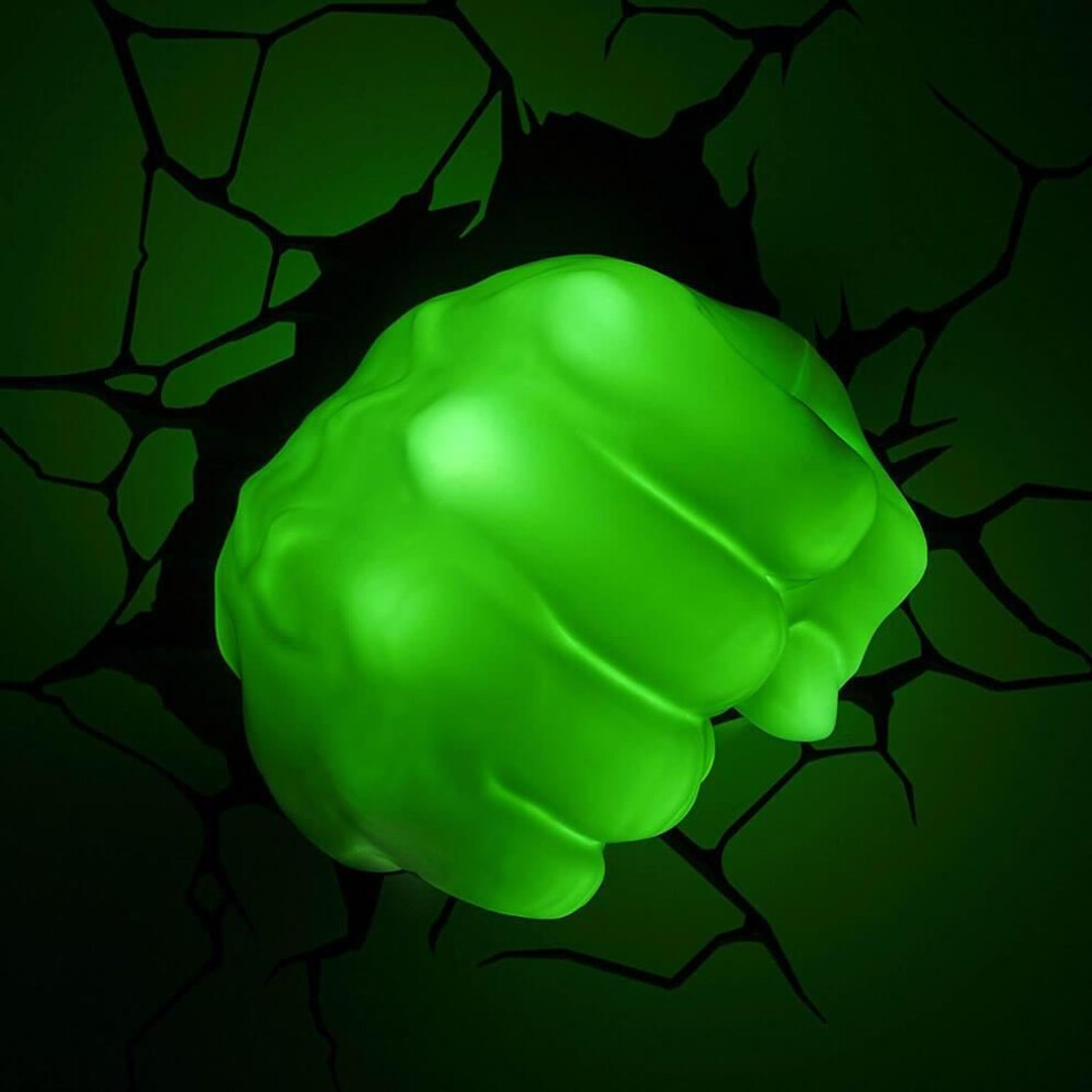 Marvel Light Avengers Hulk Fist 3D Wall