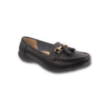 (Black, 4 (Adults)) Jo & Joe Nautical Tassel Loafers | Leather Moccasins