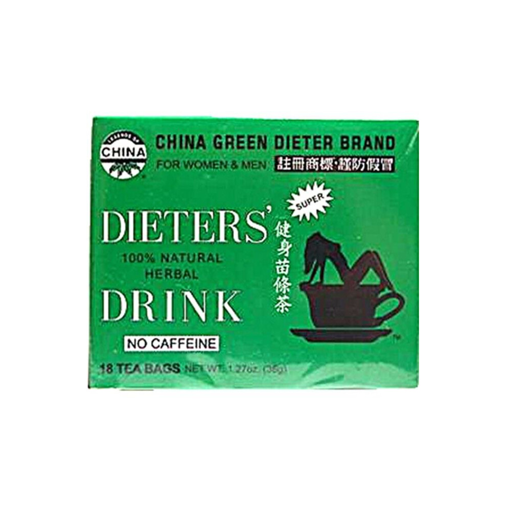 Uncle Lee's China Green Dieters Tea Dieter's Drink - 18 Tea Bags