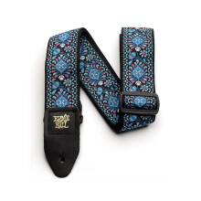 Ernie Ball klassischer Jacquard-Gitarrengurt/Bassgurt  Indigo-Orchidee