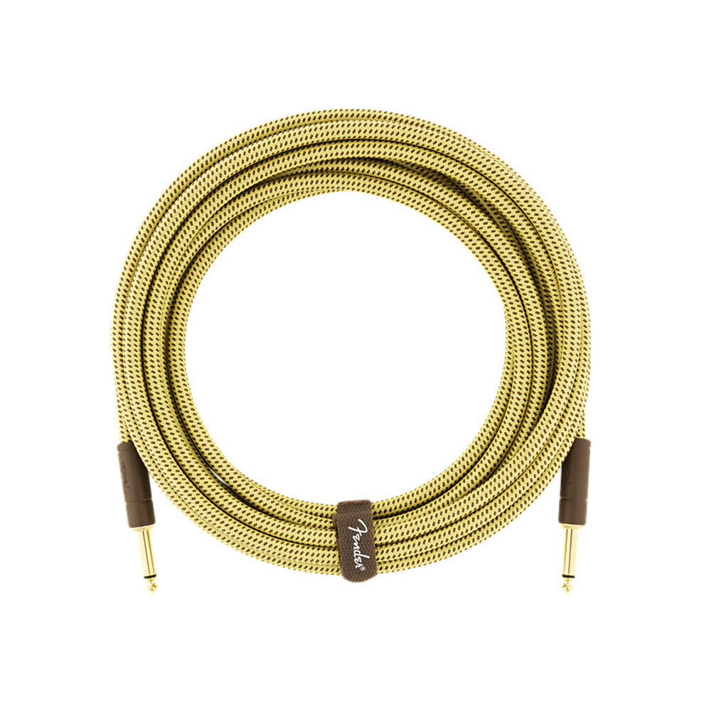 Fender Deluxe Series 10 foot Instrument Cable, Tweed