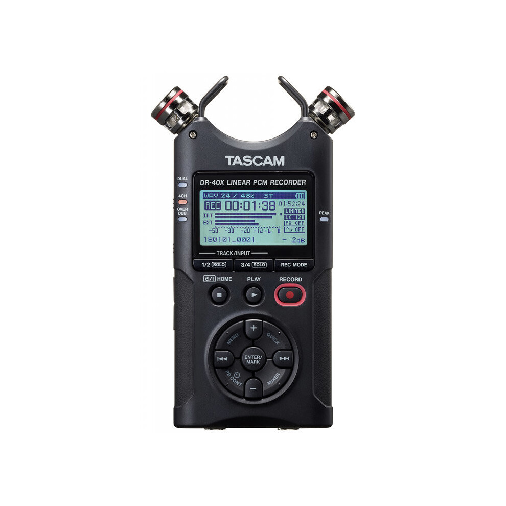 Tascam DR-40X Four Track Digital Audio Recorder and USB Audio Interface