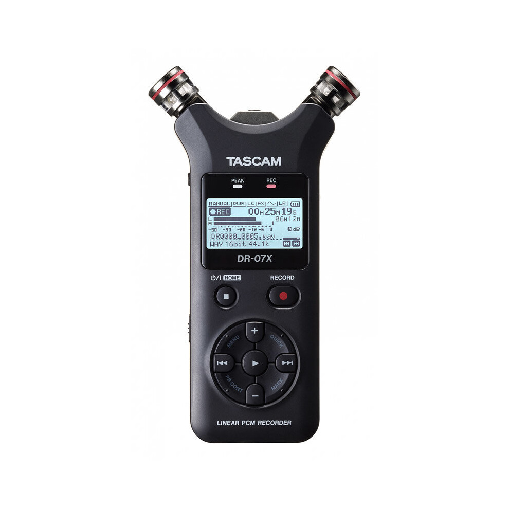 Tascam DR-07X Stereo Handheld Digital Audio Recorder and USB Audio Interface