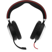 Jabra Evolve 80 Ms Wired Over-The-Head Stereo Headset Black Circumaural Noi 7899-823-189