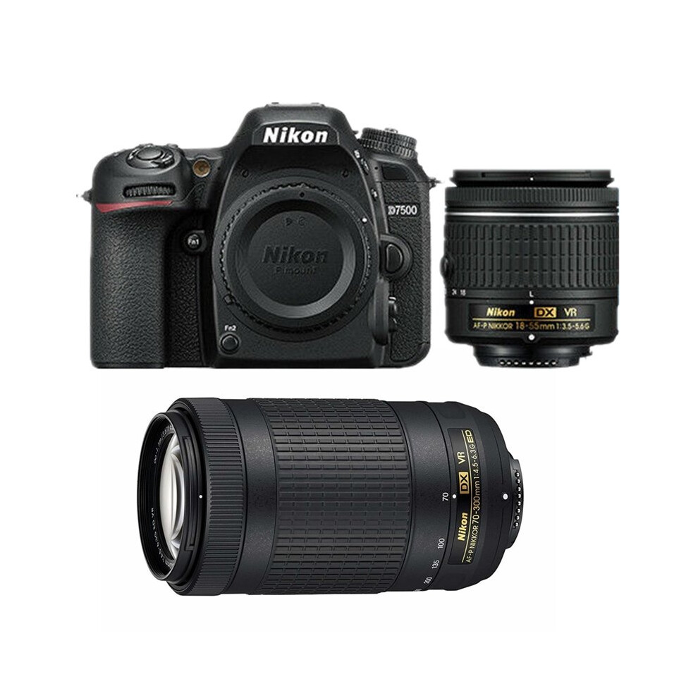 NIKON D7500 +AF-P 18-55MM F3.5-5.6G VR+AF-P 70-300MM F4.5-6.3 ED VR DX