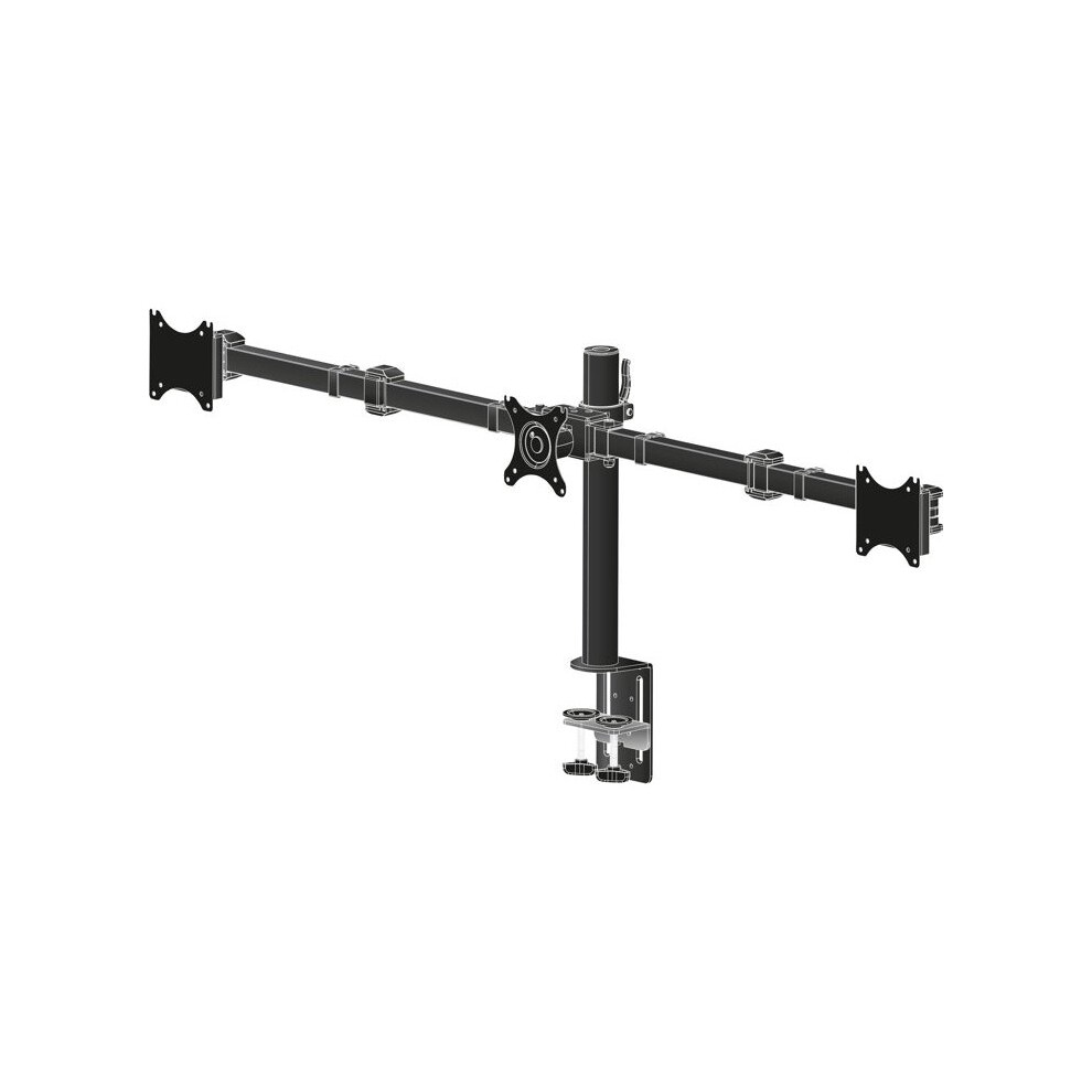 Iiyama DS1003C-B1 Stand for 3 Monitors Adjustable Arm Black Screen Size: 10 DS1003C-B1