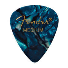 Fender 351 Shape Premium Picks, 12 Pack, Ocean Turquoise, Medium