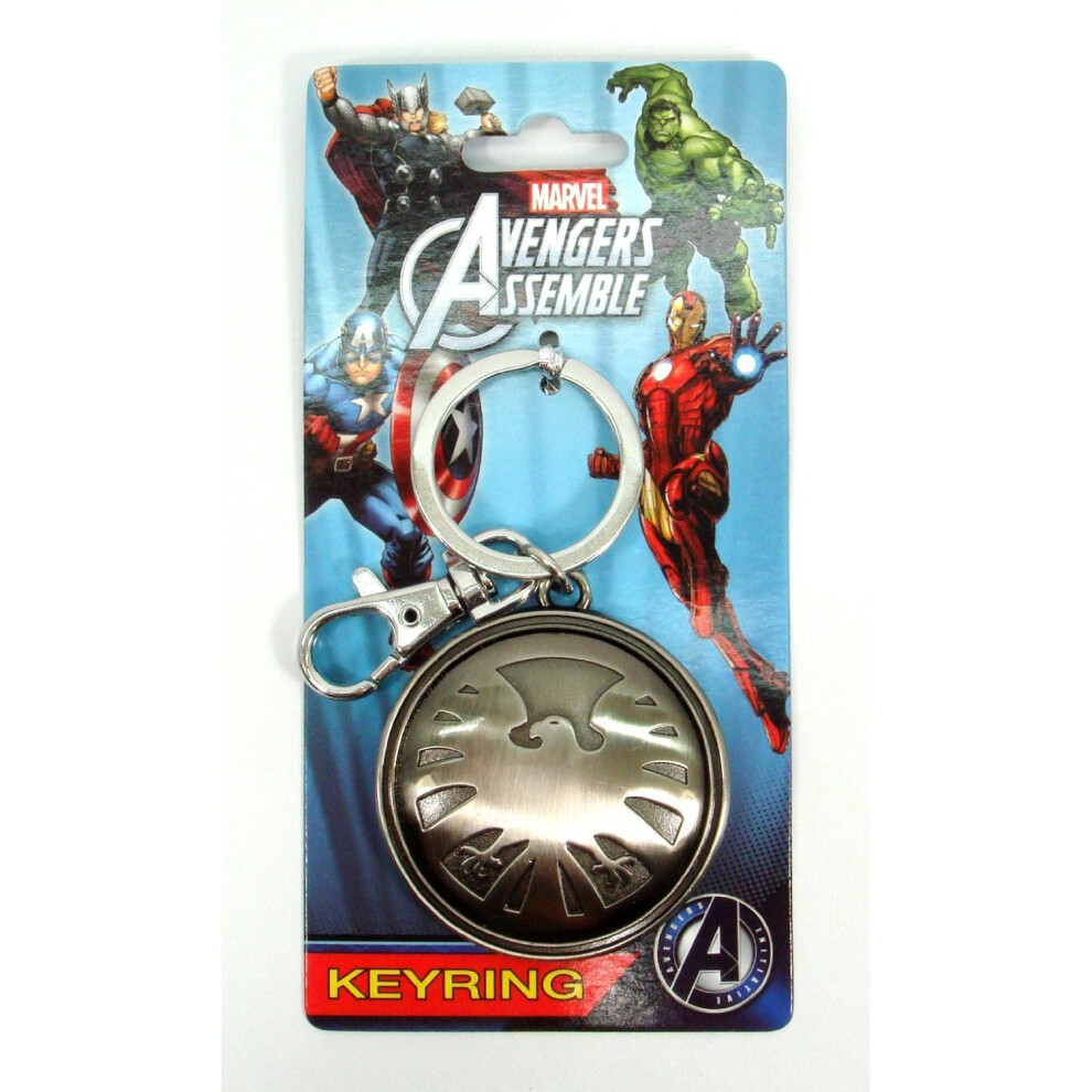 Metal Key Chain - Marvel - Avengers Eagle Logo Pewter New Toys New 67886