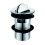 Bathroom Basin Sink Waste Chrome Flip Spin Top Plug Slotted Waste 1