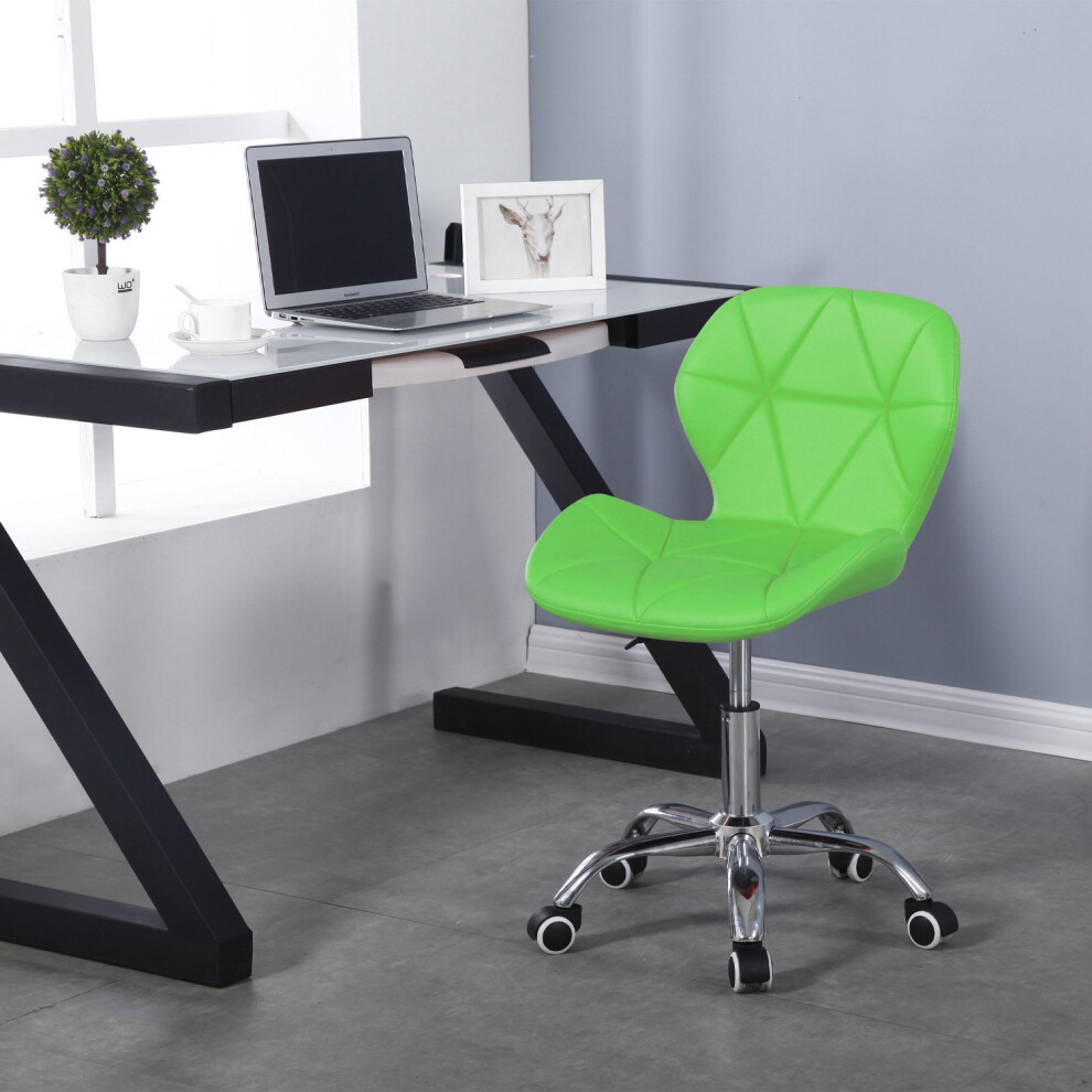 (Green) Charles Jacobs Cushioned Swivel Office Chair