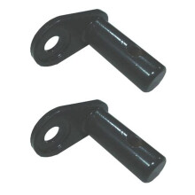 vidaXL 2x Bicycle Trailer Couplings Iron Accessory Attachment Bike Hitch Tool