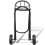 VidaXL Metal Foldable Saddle Rack 84 cm Steel Saddle Rack with Wheels Black 3