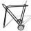 VidaXL Metal Foldable Saddle Rack 84 cm Steel Saddle Rack with Wheels Black 2