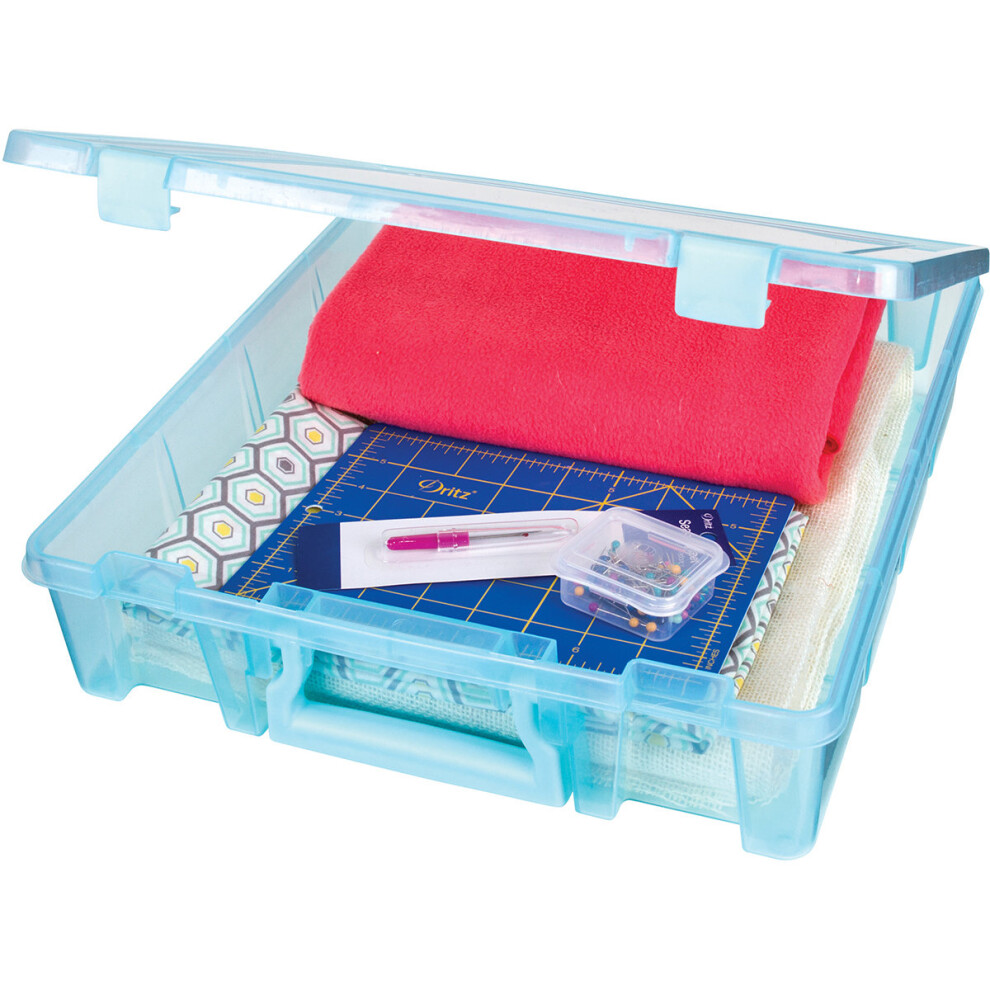 ArtBin Super Satchel Single Compartment-15.25"X14"X3.5" Aqua Mist