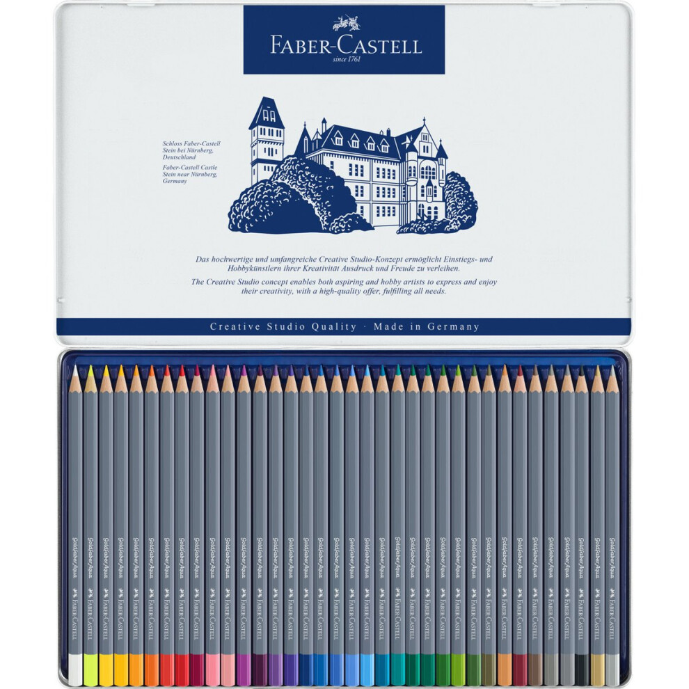 Goldfaber Aqua Watercolor Pencil Set In Metal Tin 36/Pkg-