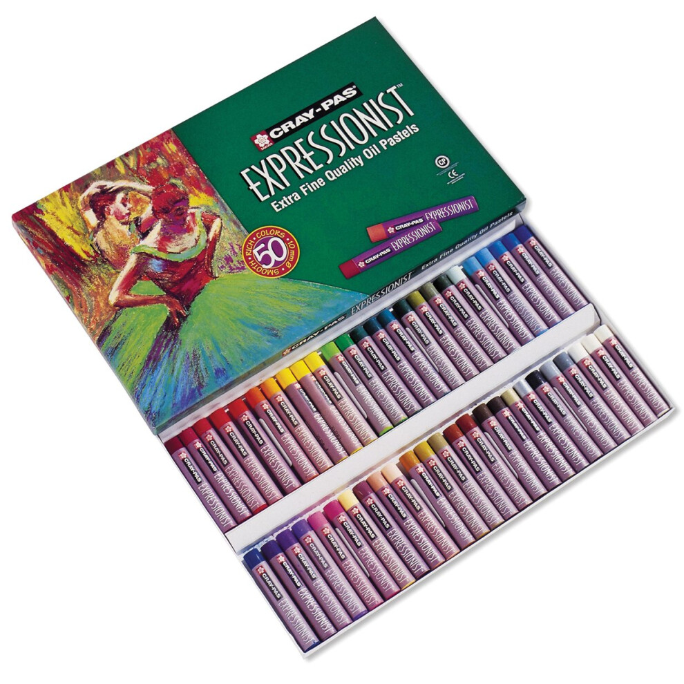 Cray-Pas Expressionist Oil Pastels 50/Pkg-Assorted Colors