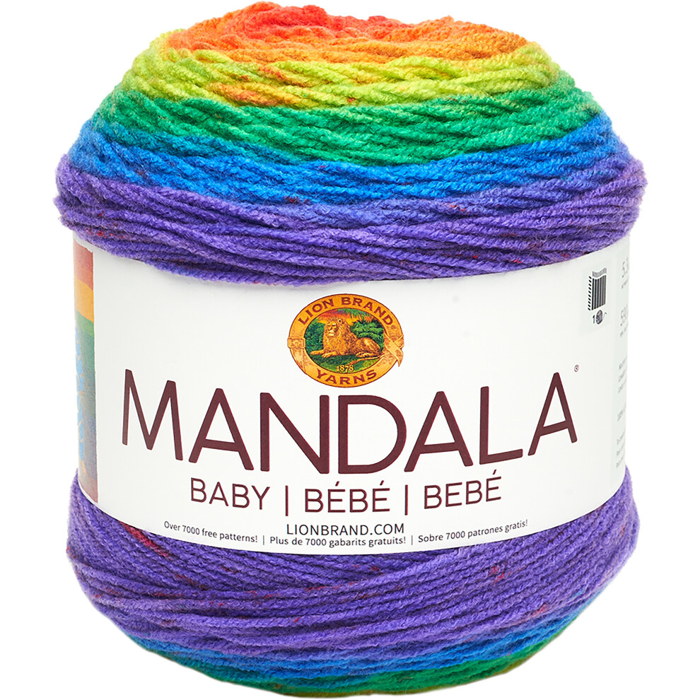 Lion Brand Yarn Mandala Baby-Rainbow Falls