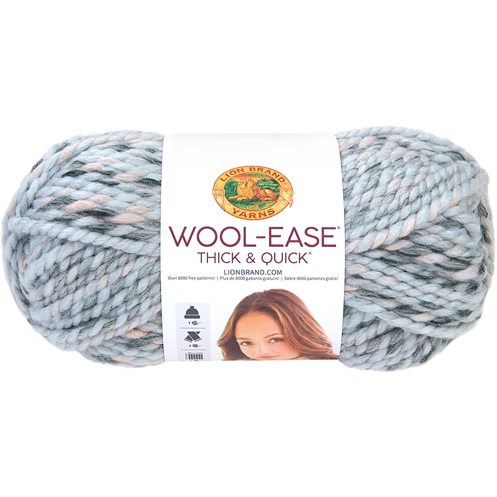 Lion Brand Wool-Ease Thick & Quick Yarn-Arctic Ice