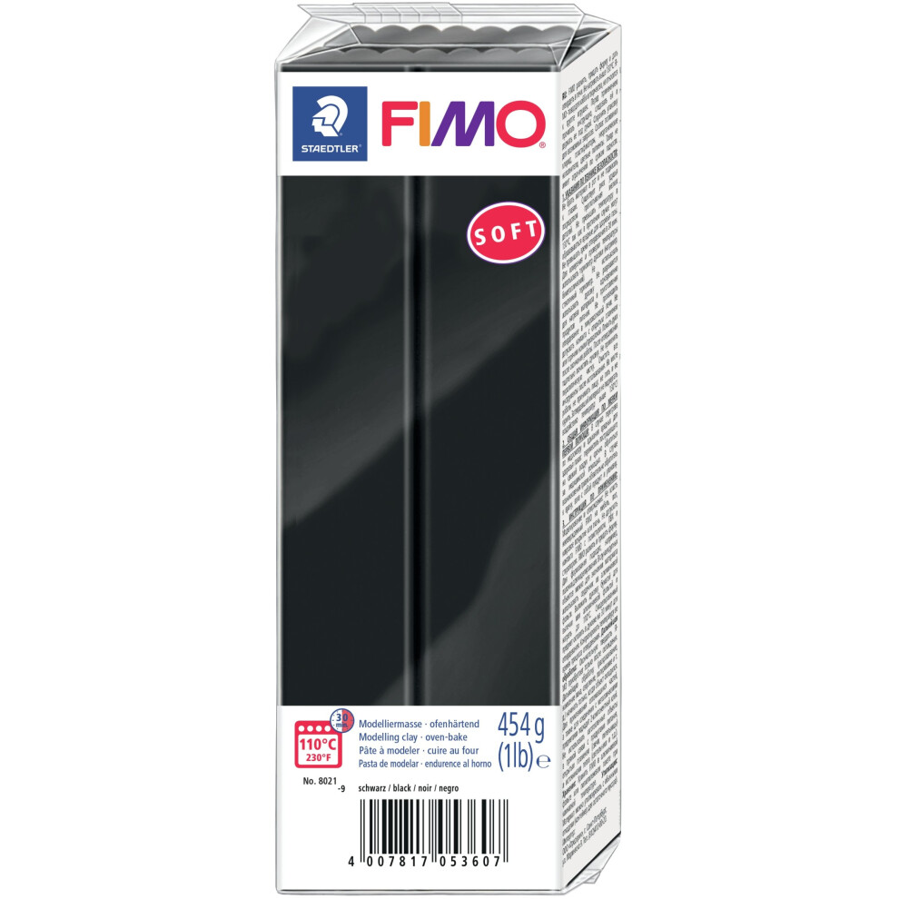 Fimo Soft Polymer Clay 1lb-Black