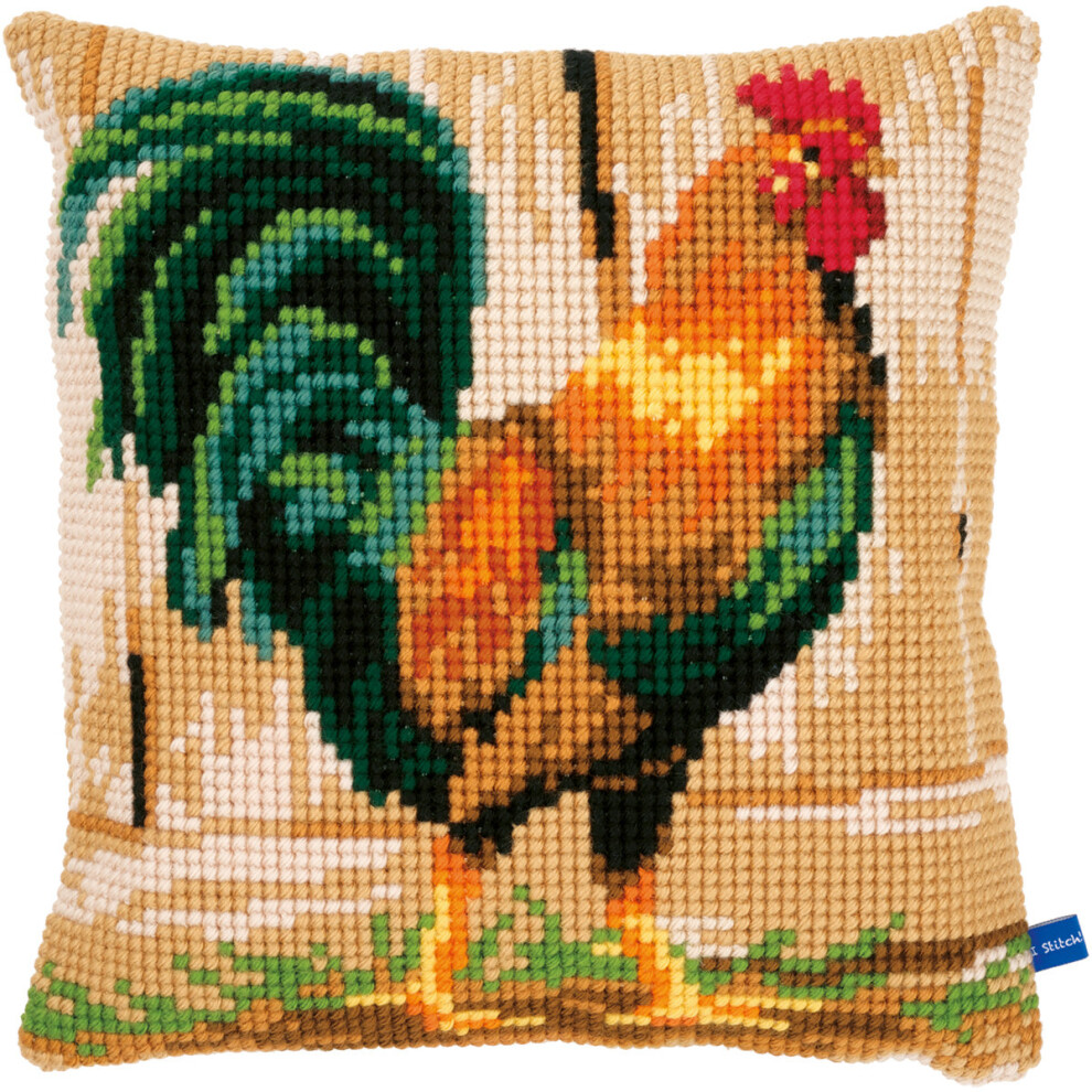 Vervaco Needlepoint Cushion Top Kit 16"X16" -Rooster