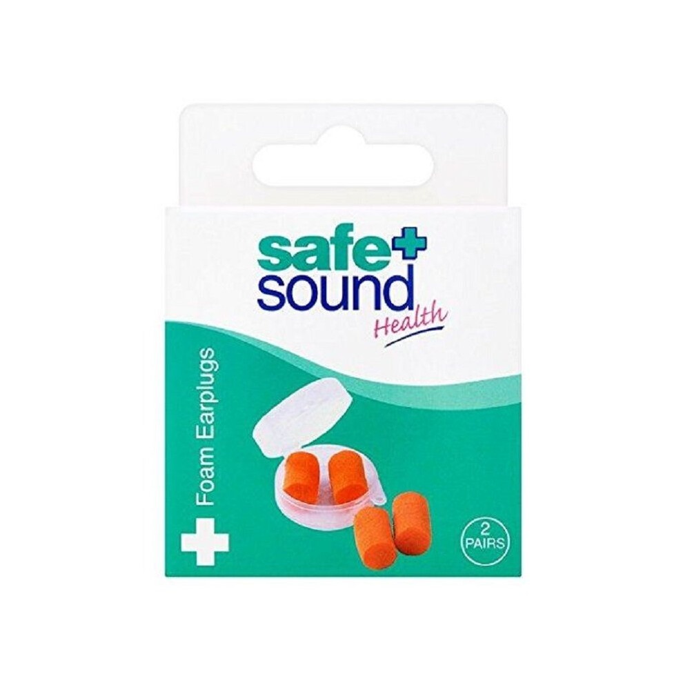 Safe & Sound Foam Earplugs - 2 Pairs