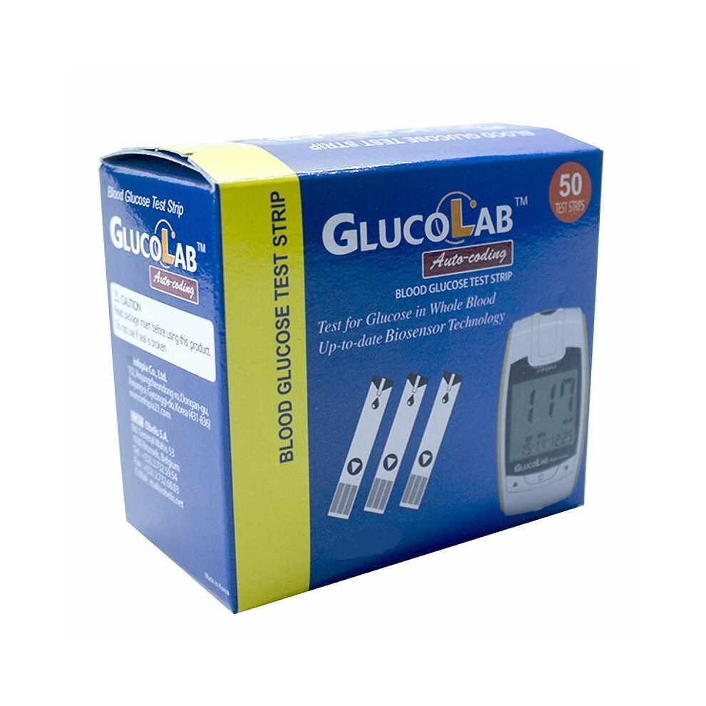 Glucolab Blood Glucose Test Strips - 50 Strips