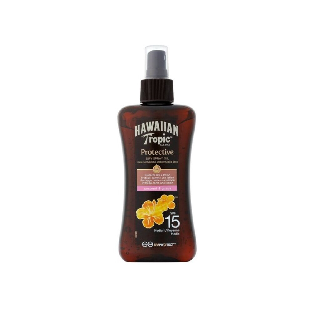 Protective Oil Coconut & Guava Hawaiian Tropic Spf 15 (200 ml)