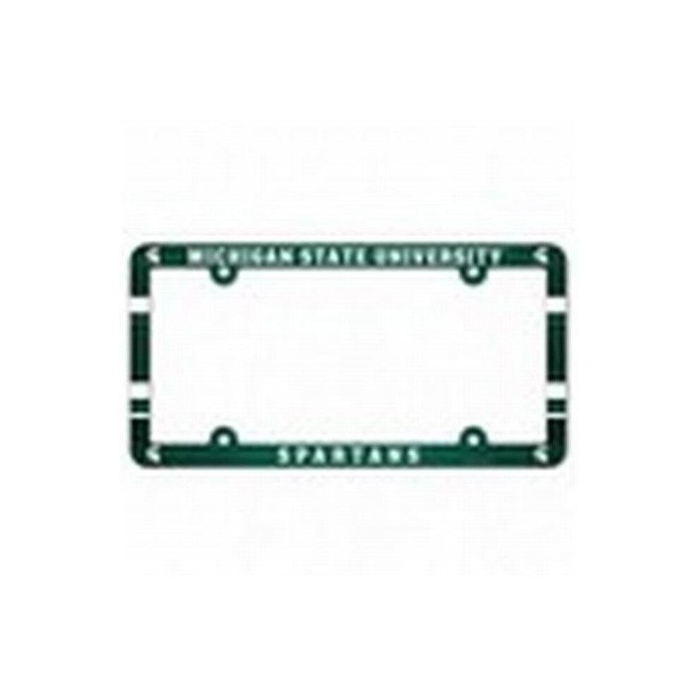 Michigan State Spartans Plastic Full Color License Plate Frame 652513261906