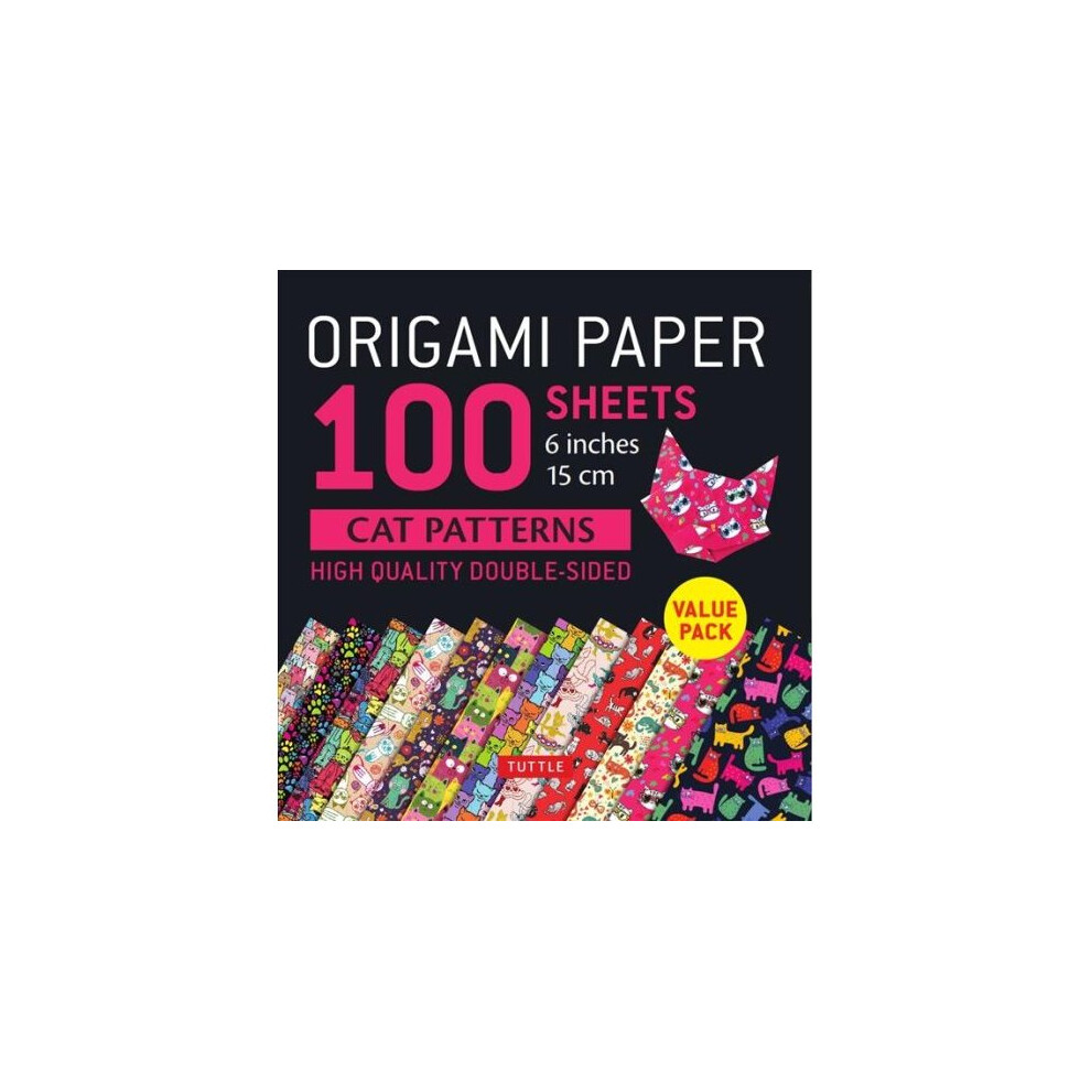 Origami Paper 100 Sheets Cat Patterns (15 Cm) Size 6