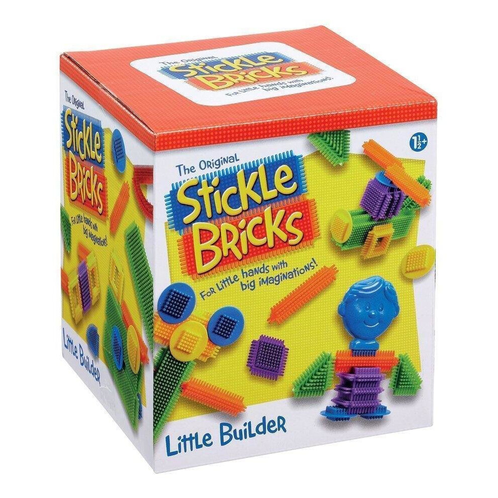 Stickle Bricks Little Builder - Early Construction Toy for Toddlers, Colourful Interlocking Blocks to Spark Dexterity and Imagination (18m+)