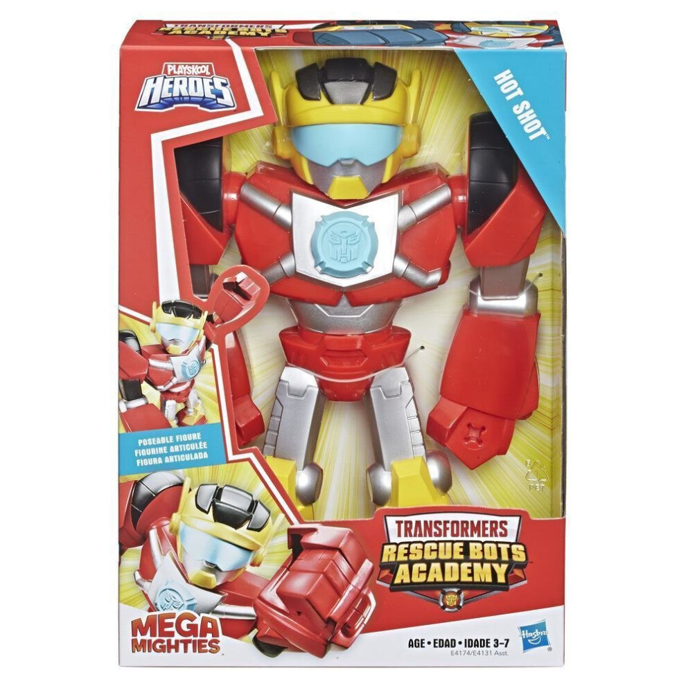 Transformers Rescue Bots Academy Mega Mighties Hot Shot 10-inch Action Figure