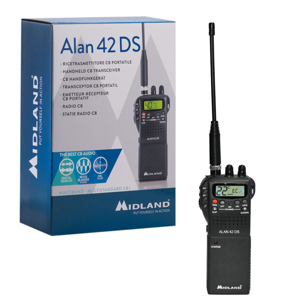 Midland Alan 42 Ds Portable Cb Radio With Squelch Digital Automaton Code C1267 8011869200007