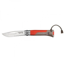 Outdoormesser N8 Erderot - Opinel - Messer - Rot - Edelstahl - Kunststoff