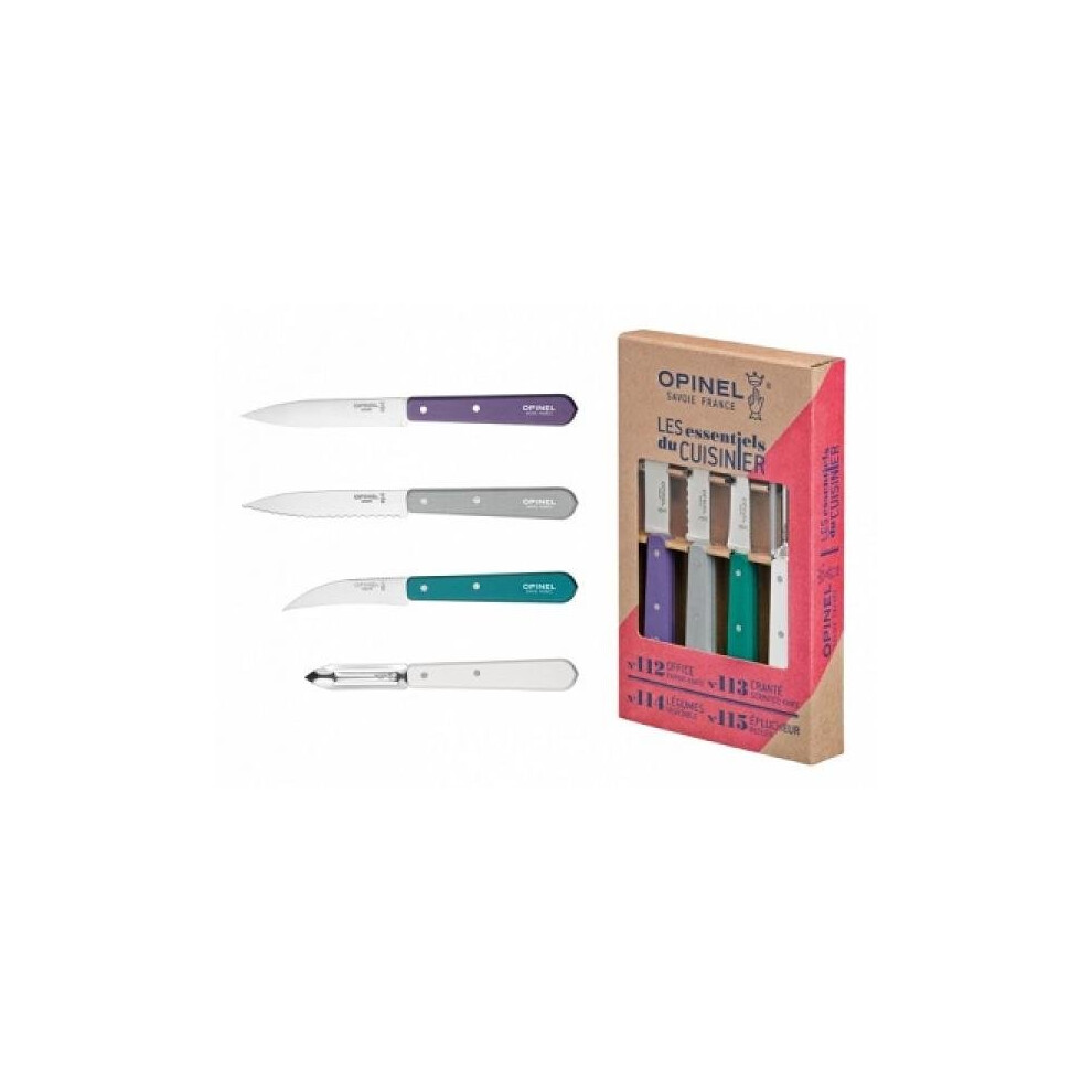 Opinel Art Deco Kitchen Knife Set - 4 Piece